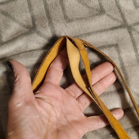 Vintage Hand tooled leather shoulder bag, 6x9 Reversable Amazing Details - Picture 13 of 16